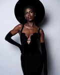 High Quality Women Sleeveless Sexy Strap Bodycon Bandage Jumpsuit Celebrate Evening Party Nightclub Red Carpet Wear