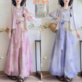 Olive Girl Purple Romantic Hanfu Dress for Ren Faire 2026 Fairycore Photoshoot Everyday Wear S-L XS-3XL Plus Size Romantic Cottagecore Garden Party Editorial Not Costume Hanfu Chinese Dress Traditional Chinese Clothing Chinese Heritage Fashion Women