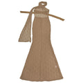 Sexy Sheer Lace Dress Women One Shoulder Cape Sleeve Evening Party Night Out Backless Prom Bodycon Maxi Dress Robe Femme
