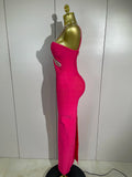 Elegant Sprkly Diamonds Sexy Halter  Sleeveless Maxi Long Bodycon Bandage Dress Women Luxury Birthday Eveing Party Club Dress