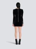 Luxury Beaded Black Bandage Short Dress Fashion Hepburn Party Banquet Performance Wear Cocktail Formal Gown Luxury Evening Gowns