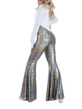Wmstar Pants Women Wholesale Lightweight Snake Skin Wide Leg High Waisted Elasticated Plus Size Sexy Flared Height Enhancement