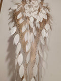 Elegant White Feather-Embellished Mermaid Gown Luxury Performance Costume Red Carpet Gala Singer Stage Formal Event Attire