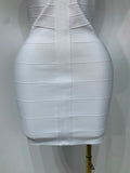 Women Sexy V Neck Backless Mini Bodycon Bandage Dress 2026 Elegant Evening Nightclub Evening Party Cocktail Prom Dress