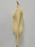 Solid Casual Sweater for Women Round Neck Long Sleeve Spliced Single Breated Slimming Basics Cardigan Female Autumn