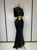 Sparkly Diamond Shawl Top And Long Dress Two Pieces Set Women Evening Birthday Party Photo Shoot Sexy Sparkly Stage Costumes