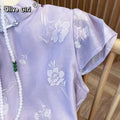 Olive Girl Purple Romantic Embroidered Top for Ren Faire 2026 Fairycore Photoshoot Everyday Wear S-XXL XS-3XL Plus Size Romantic Cottagecore Editorial Not Costume Embroidered Top Chinese Top Blouse Chinese Heritage Fashion Women