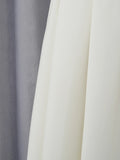 Elegant Bridesmaids White Two Piece Set for Women Lapel Pearl Accent Crop Jacket A Line Midi Skirts Suit for Formal Events