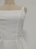 Sexy Hotsweet Mini Dress for Women Square Collar Sleeveless Slimming High Waist Spliced Bowknot Dresses Female New