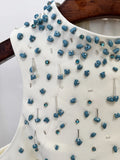 Heavy Industry Nail Bead Vest Top Split Skirt Two Piece Set Women's Fashion Female Outfit