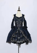 Olivegirl Lolita Dress Summer 2026 Rose JSK Embroidered Slimming Dress Lolita Lace Trim Birthday Party Cosplay