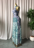 2026 New Women O-neck Sleeveless Floral Print Mermaid Maxi Dress Evening Birthday Beach Sexy Night Party Long Dresses