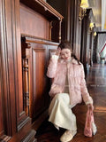 Olive Girl Pink Embroidered Embroidered Jacket for Ren Faire 2026 Garden Wedding Fairycore Photoshoot Everyday Wear S-XXL XS-3XL Plus Size Hand Embroidered Dramatic Silhouette Romantic Editorial Not Costume Chinese Heritage Fashion Women