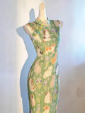 Olive Girl Green Romantic Qipao Fairycore 2026 Everyday Wear S-XXL XS-3XL Plus Size Romantic Garden Party Editorial Not Costume Qipao Cheongsam Chinese Dress Chinese Heritage Fashion Women