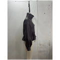 Elastic Drawstring Leather Jacket Zipper Stand Collar Long Sleeved Short Jackets Lady 2026 Autumn Women Chic Street Outerwear