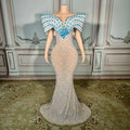 Top Selling Products 2025 Summer Female Elegant Evening Casual Dresses With Crystal Luxury Shiny Sexy Club Dresses