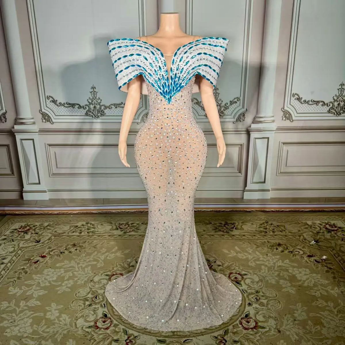 Top Selling Products 2025 Summer Female Elegant Evening Casual Dresses With Crystal Luxury Shiny Sexy Club Dresses