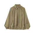 Green Ruched Puffer Jackets for Women Puffy Oversized Jacket for Woman Coats Demi-season Jacket for Women New in Outerwears 2026