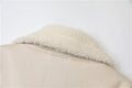 The new  women's jacket with extra thick warm and extra thick lamb feather rider jacket with artificial fur