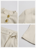 Apricot Pantsuits Womens Jacket Pants Matching Sets Elegant Single-Breasted Blazer Pant Suit Set Fashion 2 Pieces Outfit