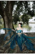 Hanfu Women's Fashion Waist Length Ru Skirt Tattered Sleeves Hanfu Dunhuang Exotic Style Han Elements Improve National Style