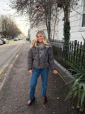 Trendy Vintage Plaid Padding Jacket Women Stand-up Collar Zipper Cotton Coat Lady Fall Winter High Street Casual Outwear 2026