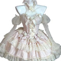 Olive Girl Dramatic Lolita Dress for Ren Faire 2026 Fairycore Photoshoot Everyday Wear S-L XS-3XL Plus Size Dramatic Silhouette Romantic Cottagecore Garden Party Editorial Not Costume Lolita Dress Chinese Heritage Fashion Women