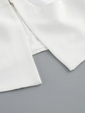 Red Sexy V-neck Long Sleeve Jacket+High Waist Flare Pants Blazer Set Women'S 2026 New Hollow Out Designer Two-Piece Set