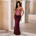 Chic Gauze Fishbone Strapless Dress Women Sleeveless Off Shoulder Waist Cinching Slim Long Dresses 2026 Lady Evening Party Gowns