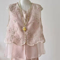 Olive Girl Pink Embroidered Embroidered Top for Garden Wedding 2026 Fairycore Photoshoot Everyday Wear S-XL XS-3XL Plus Size Embroidered Romantic Garden Party Editorial Not Costume Embroidered Top Chinese Top Blouse Chinese Heritage Fashion Women
