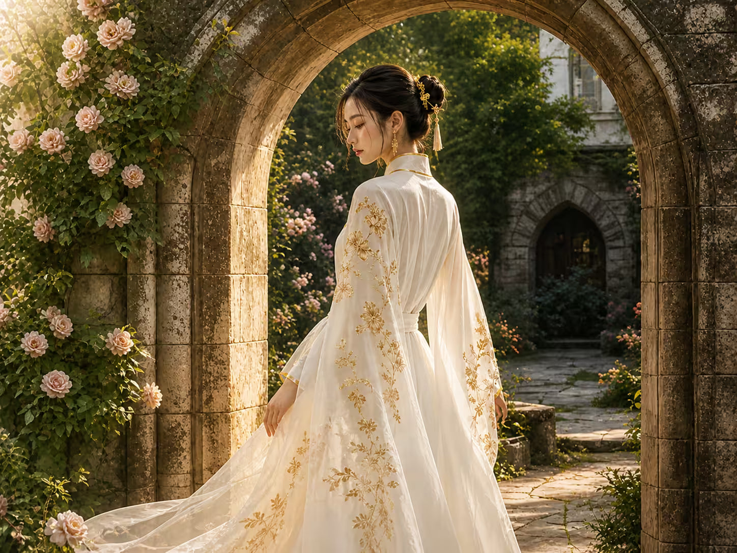 Olive Girl Eastern aesthetic dress