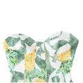 Print Women Dress Strapless Camisole Dress High Waisted Floral Dress Slimming Design Fashion Wear Daily Style