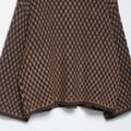 Women's Brown Knitted Cardigan Fashion Turn Down Collar Single Breasted Pockets Sweater Lady 2025 Autumn Casual Street Outerwear