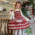 Olive Girl White Romantic Lolita Dress for Ren Faire 2026 Fairycore Photoshoot Everyday Wear S-XL XS-3XL Plus Size Romantic Cottagecore Garden Party Editorial Not Costume Lolita Dress Chinese Heritage Fashion Women