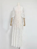2026 New Banquet Evening Party Standing Collar Shawl Elegant Slimming Yellow Lace Dress Fashion Long Dress for Women