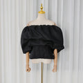2026 Summer Solid Color Fashion Strapless fishbone corset topSexy Beach Party Slim Fit T-shirts Sweet Style Women's Wear