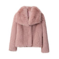 Chic Ins Blogger Brand Fashion Fake Fox Fur Jacket Coat Women 2026 Winter Luxury Design Big Collar Fur Coats Cool Girls Overcoat