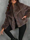 Solid Temperament Jackets For Women Lapel Long Sleeve Patchwork Buttons Designer Coats Female Fashion Style Clothes