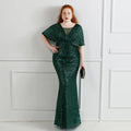 Plus Size Dress for Women Glitter Sequin Dresses Sexy Party Birthday Elegant Celebrity Floor Length Maxi Evening Dress