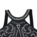Women Sexy Backless Hot Drilling Process Party Club Night Maxi Dress Pearl Beading Rhinestone Birthday Evening Long Dress