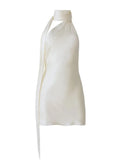 Customer Custom White Adjustable Strap Slip Night Dress