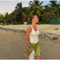 Women's Lime Green Sequined skirts Set 2 pieces sexy Spaghetti Strap Crop Top Mini Skirt with Tassel Lady Party Outfits