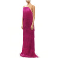 Ladies Strapless Fringe Maxi Gown Tiered Asymmetrical Sleeveless Slim Robe Summer Beach Club Cocktail 2026 New Chic Hot Vestidos