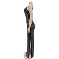 Sexy Maxi Rhinestone Sequin Dress Women Summer Straps Backless Party Vestido Female Wedding Gown Evening Night Dresses