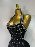 Women Sexy Backless Bodycon Sleeveless Bandage Dress Black Pink Elegant Prom Gown Club Evening Party Luxury Birthday Dresses