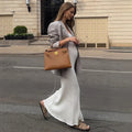 Sexy Knitted Suspender Dress For Women Summer Plunge Slim Long Dress High Waist Elegant Rib Knit Dress Vacation Clothes