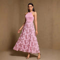REAL PHOTO Pink Evening Dresses 2026 Luxury Woman  A Line Formal Flowers Prom Gowns Cocktail Special Occasion Gown Applique