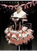 Olivegirl Sweet Lace Dress Lolita Pink Cute Girl Spring High-end Women Summer Birthday Party Elegant Princess Lolita Dresses