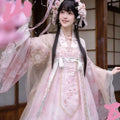 Olive Girl Flowing Sleeve Hanfu Dress for Ren Faire 2026 Garden Wedding Fairycore Photoshoot Everyday Wear S-L XS-3XL Plus Size Flowing Sleeve Dramatic Silhouette Romantic Cottagecore Garden Party Editorial Not Costume Chinese Heritage Fashion Women