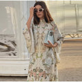 Vintage Women's Printed Long Dresses Loose O-neck Flared Half Sleeve Big Hem Wide Female Dresses 2026 Summer Lady Elegant Robes